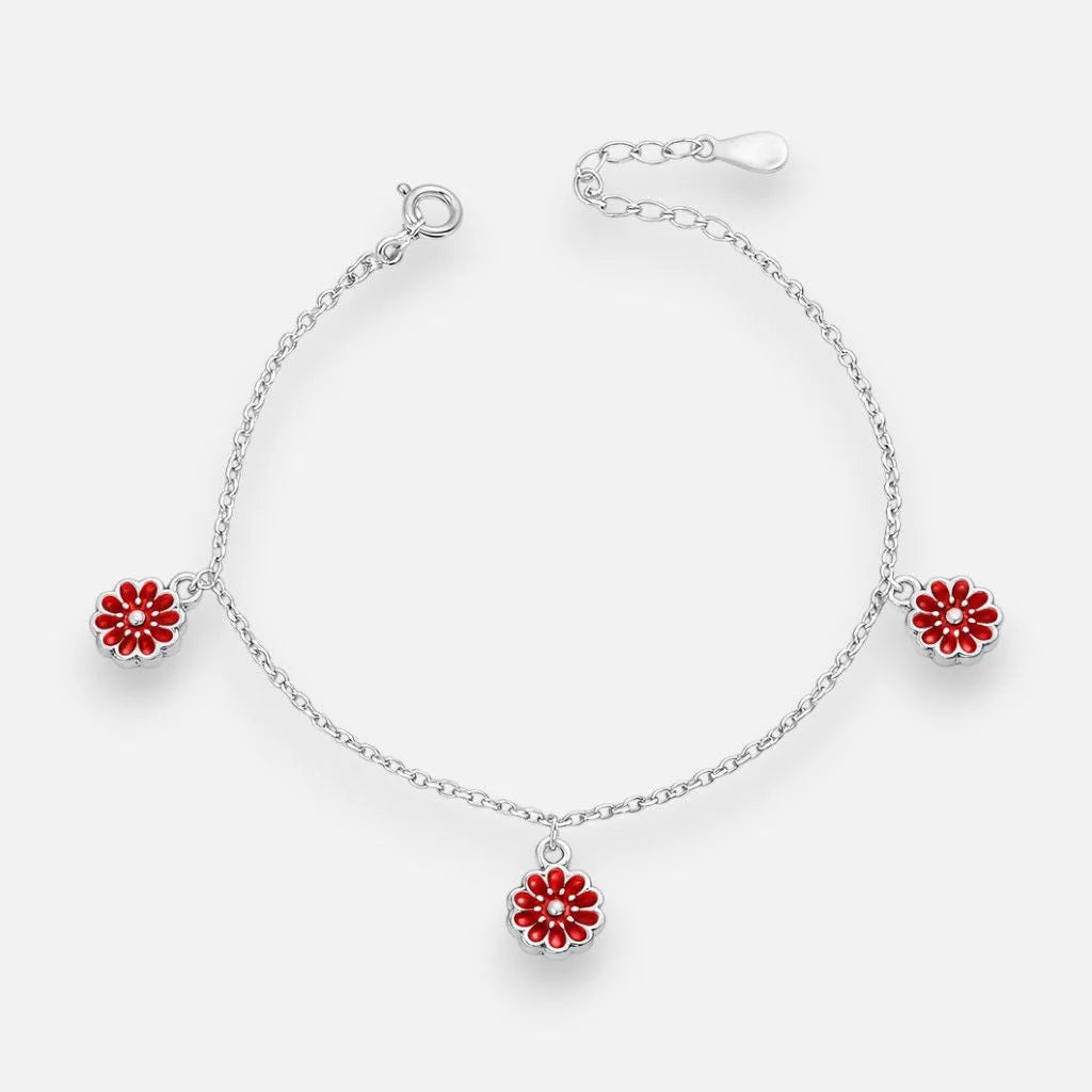 Pulsera Flores Esmaltadas