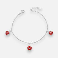 Pulsera Flores Esmaltadas