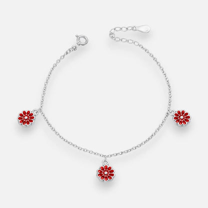 Pulsera Flores Esmaltadas