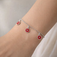 Pulsera Flores Esmaltadas