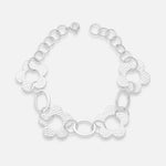 Pulsera Flores Martilladas Óvalos