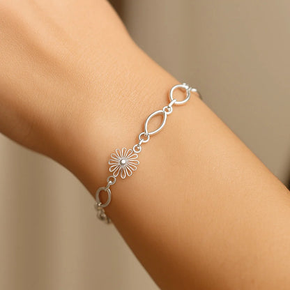Pulsera Flores Óvalos