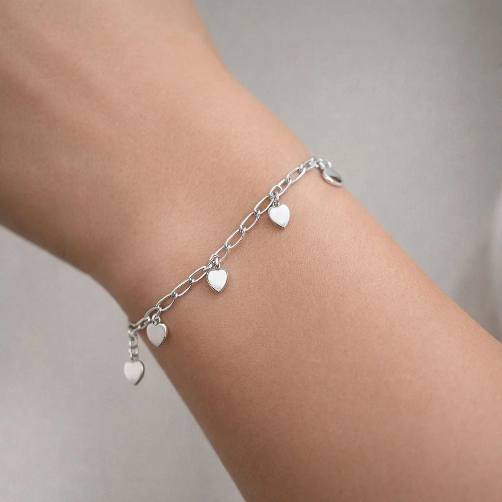 Pulsera Grumet Corazones