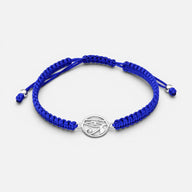 Pulsera Hilo Azul Ajustable Ojo de Horus