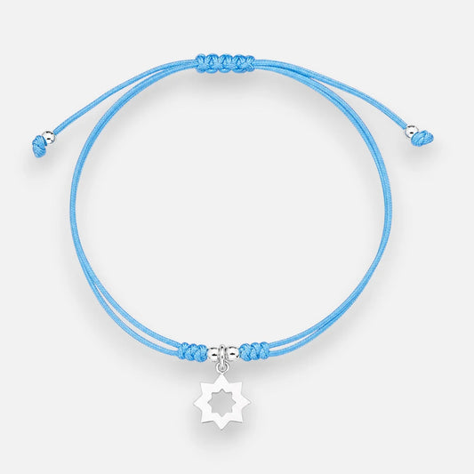Pulsera Hilo Celeste Ajustable Estrella Solar