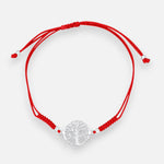 Pulsera Hilo Rojo Ajustable Árbol de la vida