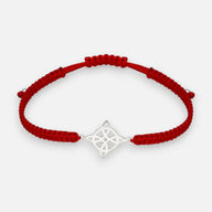 Pulsera Hilo Rojo Ajustable Nudo de Brujas
