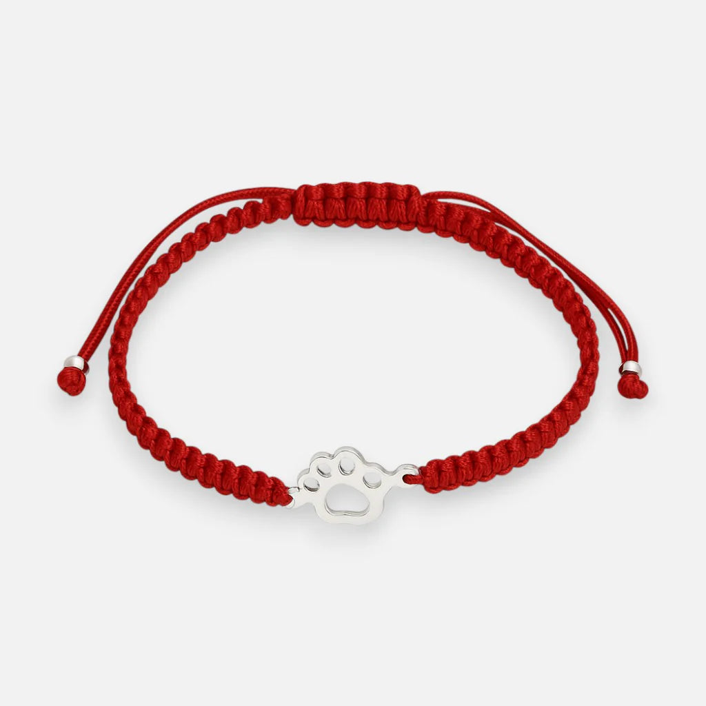 Pulsera Hilo Rojo Ajustable Patita