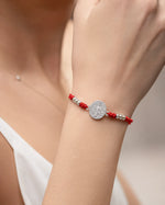 Pulsera Hilo Rojo Ajustable San Benito Abad