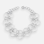 Pulsera Malla Círculos Lisos Facetados