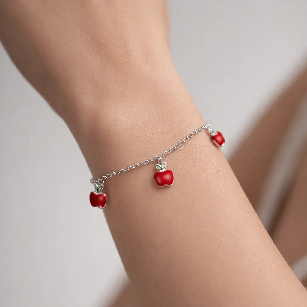 Pulsera Manzanas Esmaltada