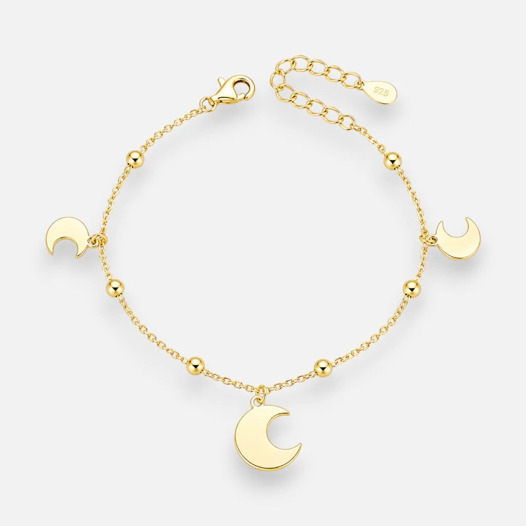 Pulsera Media Luna Esferas