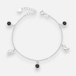 Pulsera Rolo Media Luna Circones Ónix