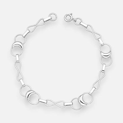 Pulsera Media Luna Infinitos