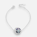 Pulsera Nudo de Brujas Cristal Hecho con Swarovski Tornasol
