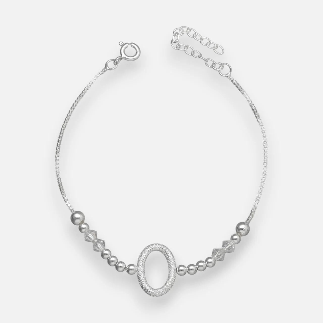 Pulsera Ovalo Esferas Hecho con Cristal Swarovski Tornasol