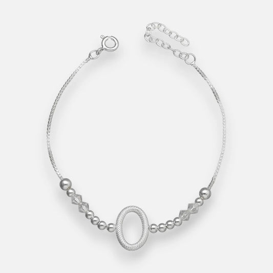 Pulsera Ovalo Esferas Hecho con Cristal Swarovski Tornasol