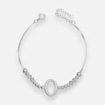 Pulsera Ovalo Esferas Hecho con Cristal Swarovski Tornasol