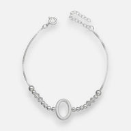 Pulsera Ovalo Esferas Hecho con Cristal Swarovski Tornasol