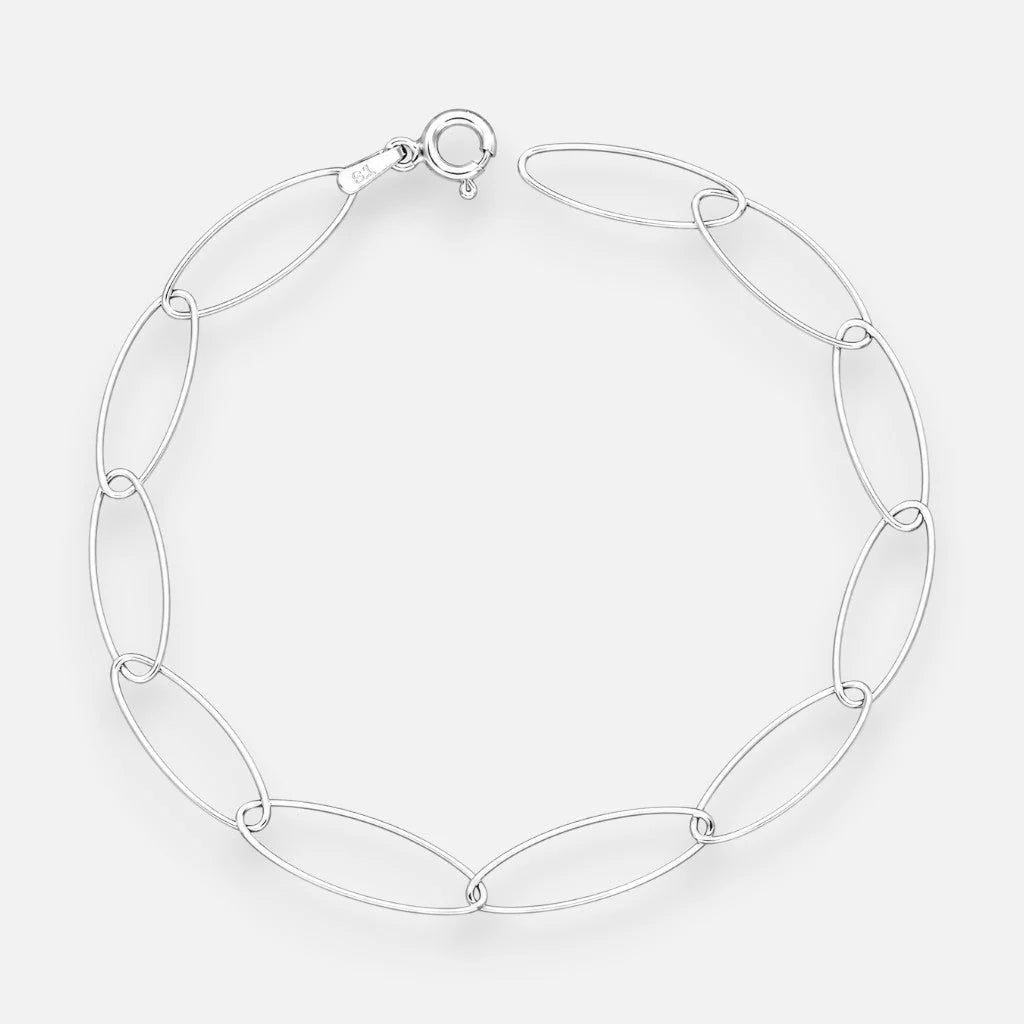 Pulsera Óvalos Entrelazados