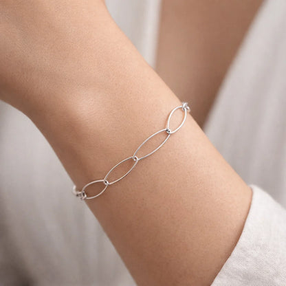 Pulsera Óvalos Entrelazados