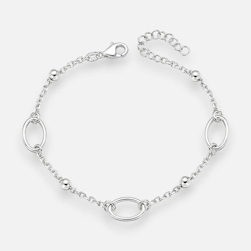 Pulsera Óvalos Esferas