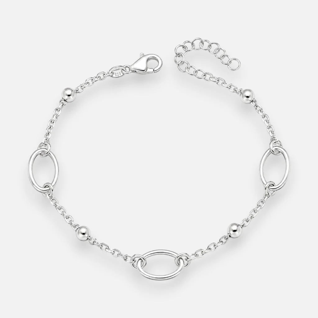 Pulsera Óvalos Esferas