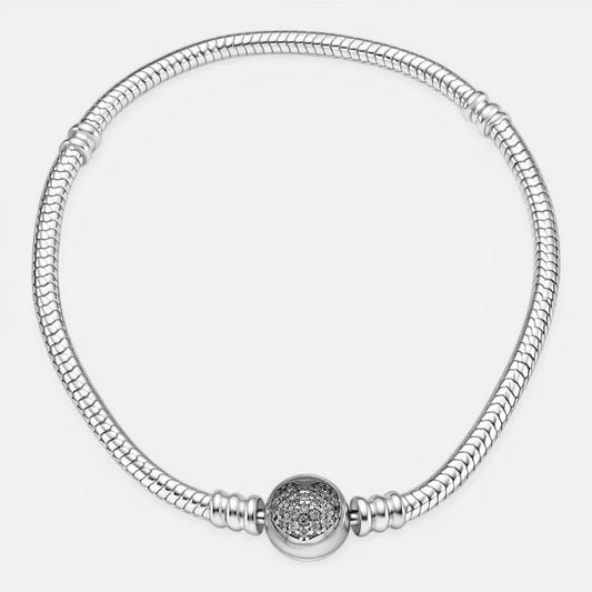 Pulsera para Charm Corazón Circones 17 cm