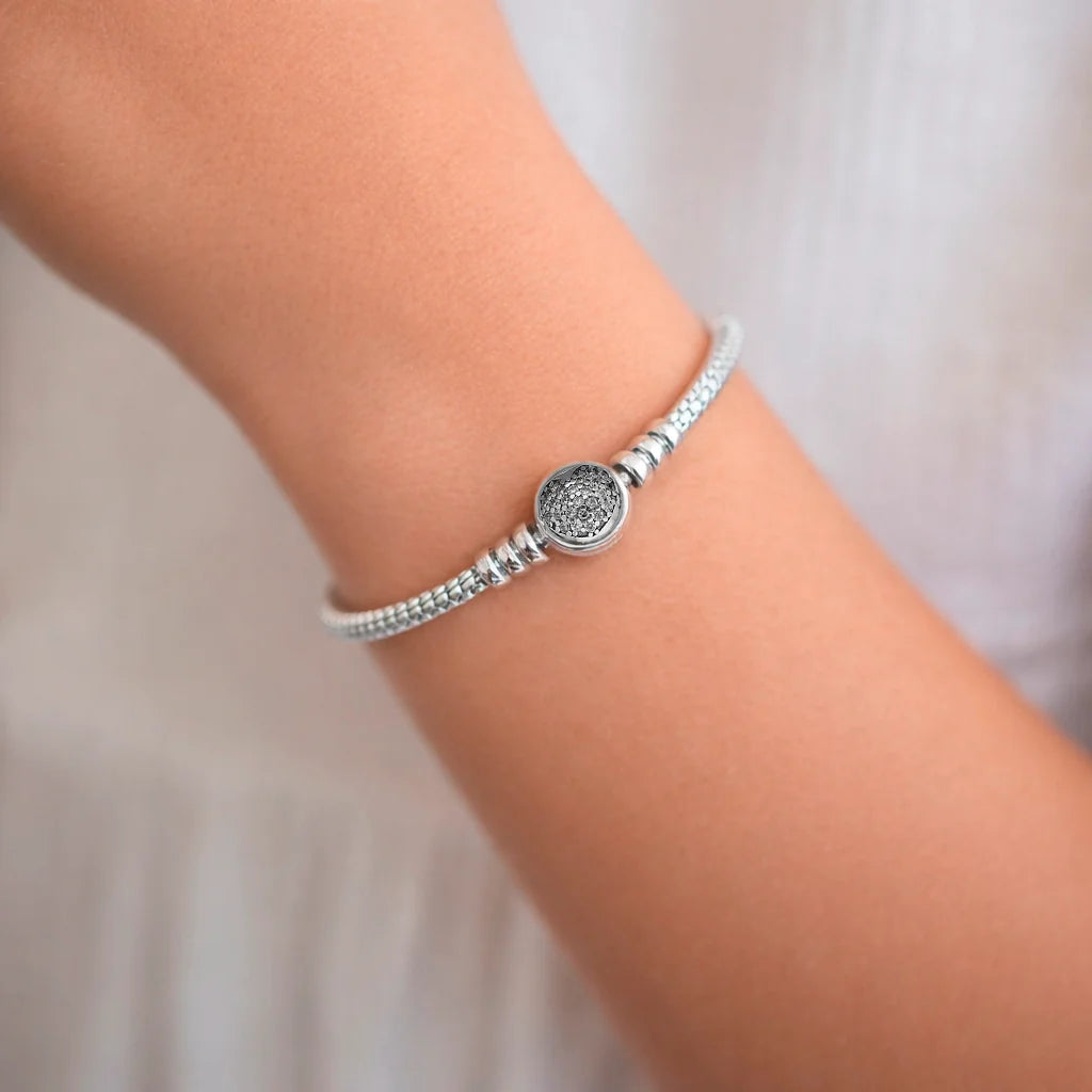 Pulsera para Charm Corazón Circones 17 cm