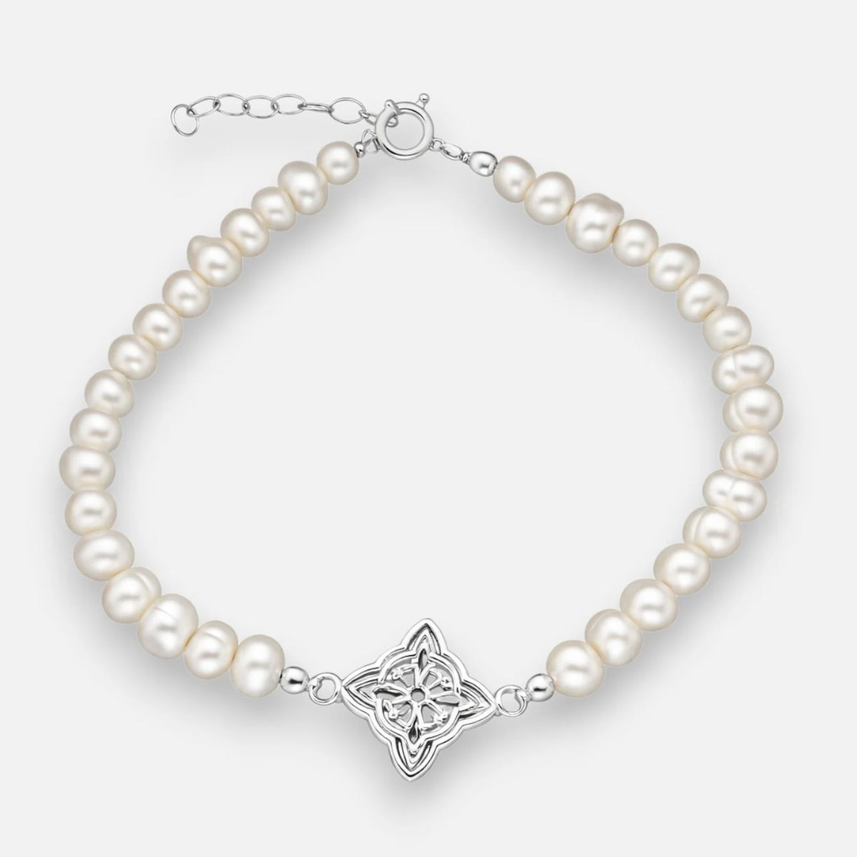 Pulsera Perlas Nudo de Brujas