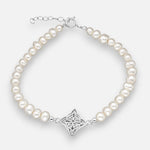 Pulsera Perlas Nudo de Brujas