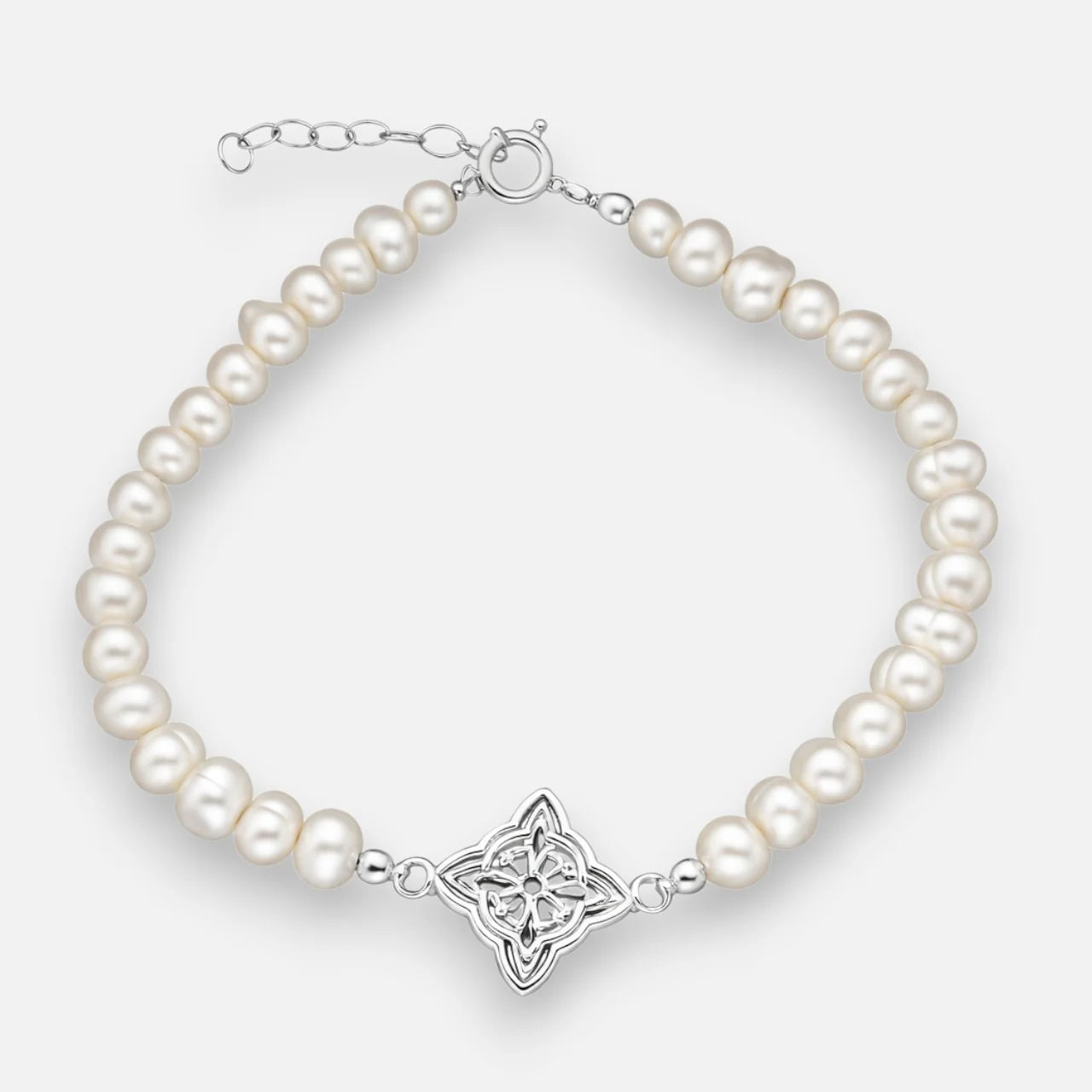Pulsera Perlas Nudo de Brujas