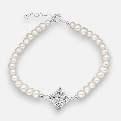 Pulsera Perlas Nudo de Brujas