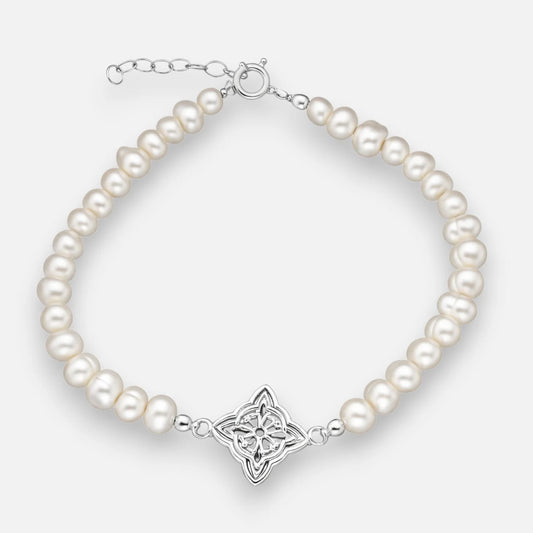 Pulsera Perlas Nudo de Brujas