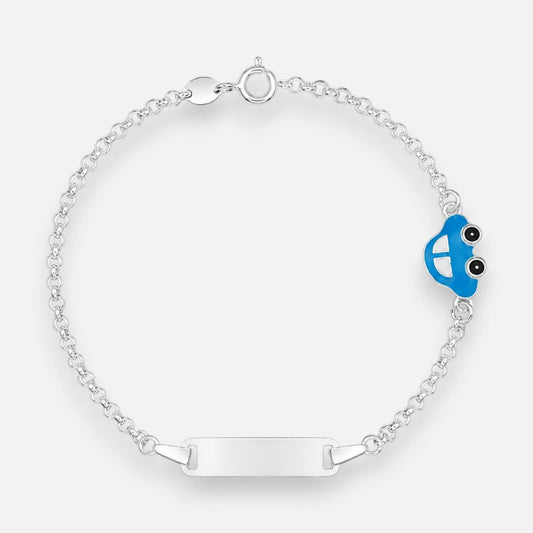 Pulsera Piocha Autito Esmaltado 17 cm