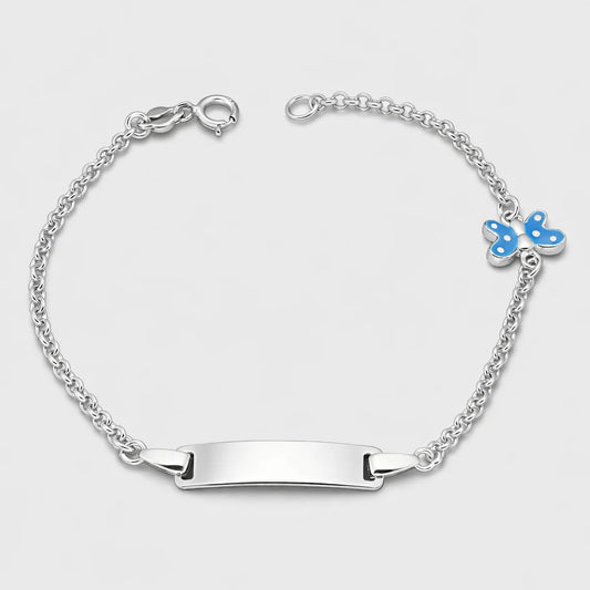 Pulsera Piocha Mariposa Esmaltada 16 cm