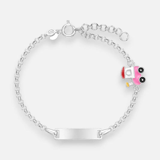Pulsera Piocha Trencito Esmaltado 17 cm
