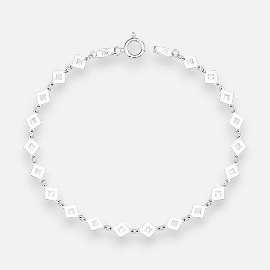 Pulsera Rombo Flor 16 cm