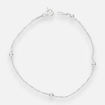 Pulsera Singapur con Esferas