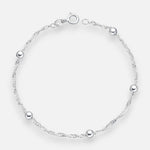 Pulsera Singapur con Esferas