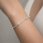 Pulsera Singapur con Esferas