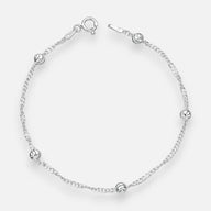 Pulsera Singapur Esferas Facetadas