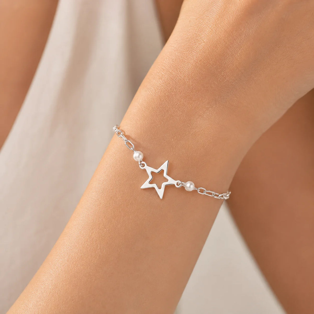 Pulsera Tradicional Estrella Perlas P59PIJ-001
