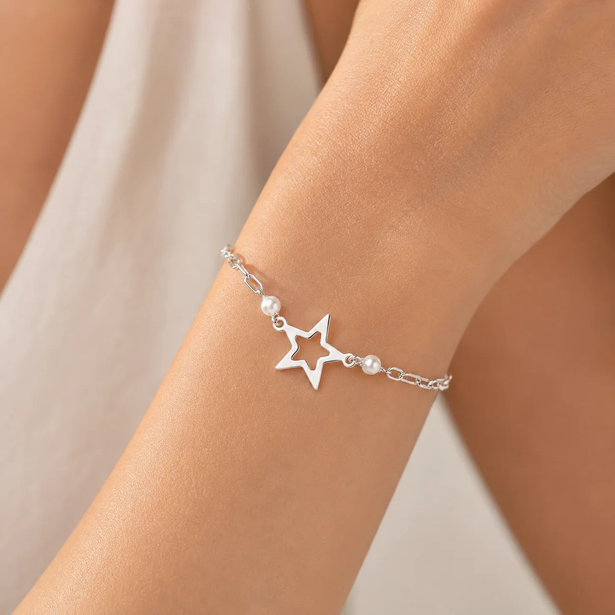 Pulsera Tradicional Estrella Perlas P59PIJ-001