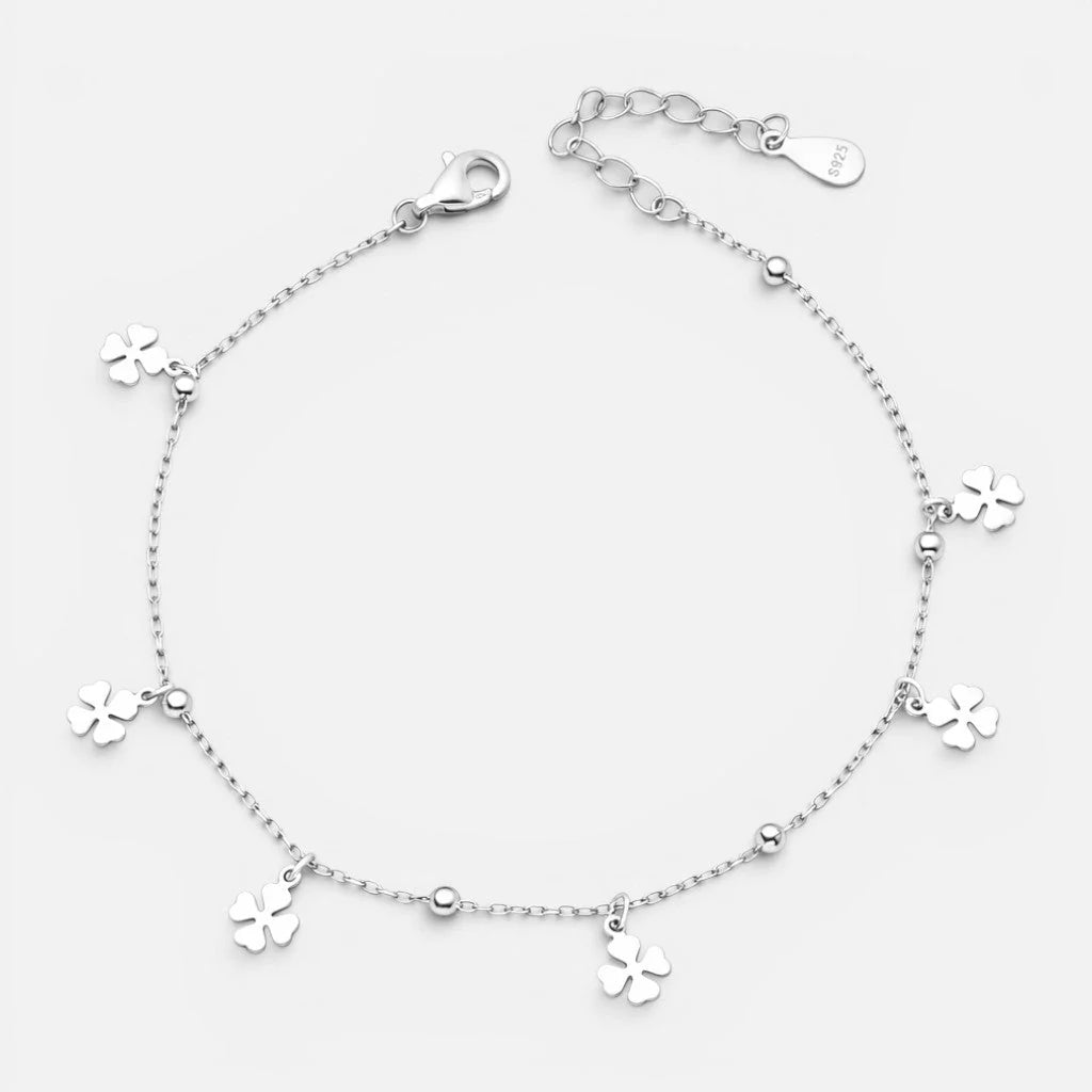 Pulsera Trébol 4 Hojas Esferas