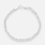 Pulsera Trenzada Hexágonos Puntos