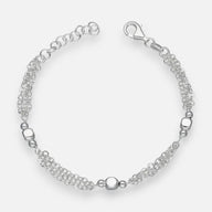 Pulsera Triple Esferas Cubos