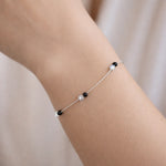 Pulsera Veneciana Cristales Ónix Tornasol