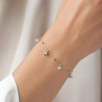 Pulsera Veneciana Estrellas Esferas P02PCC-001