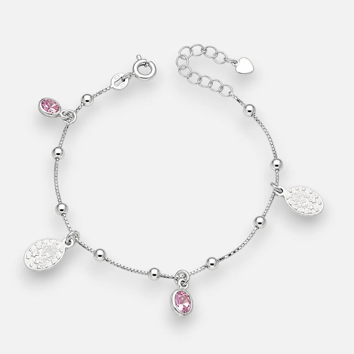 Pulsera Virgen de los Rayos Milagrosa Circones Rosa Francia